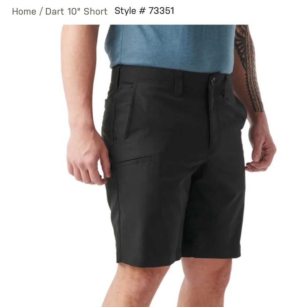 5.11 tactical men’s Dart shorts black 34